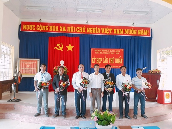 Trà Giang tổ chức kỳ họp thứ nhất Hội đồng nhân dân xã khóa XIII, nhiệm kỳ 2021 - 2026