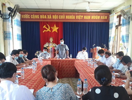 Thường Trực Huyện ủy làm việc với Ban Chấp hành Đảng bộ xã Trà Thanh