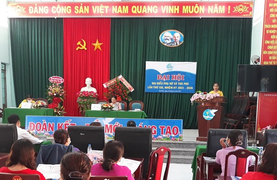 Đại hội đại biểu phụ nữ xã Trà Phú lần thứ XIII, nhiệm kỳ 2021-2026