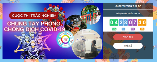Lan tỏa cuộc thi trắc nghiệm “Chung tay phòng, chống dịch COVID-19” trên mạng xã hội VCNet