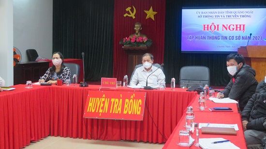 Trà Bồng tham dự lớp tập huấn trực tuyến công tác thông tin cơ sở tỉnh Quảng Ngãi năm 2021