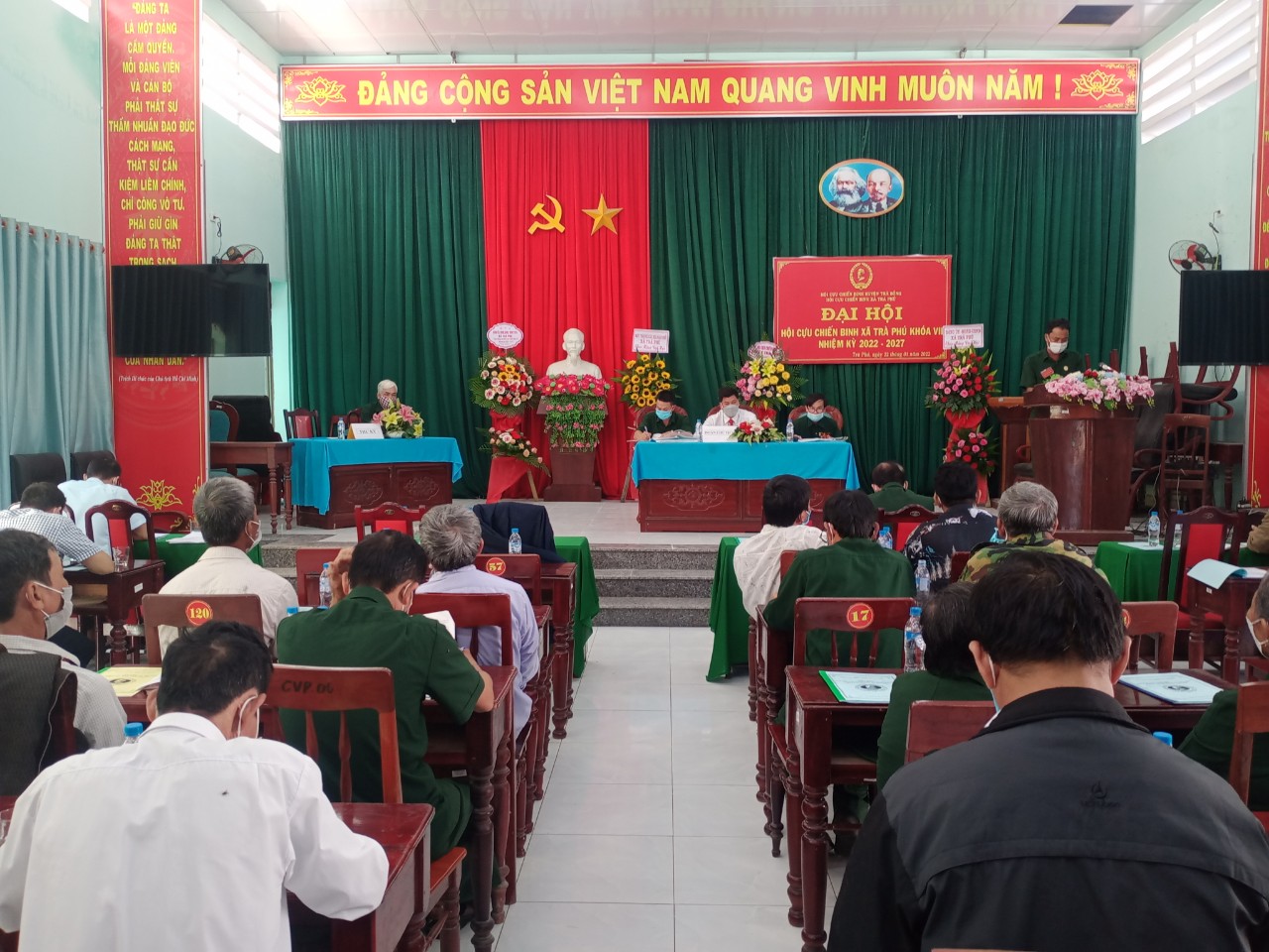 Đại Hội đại biểu hội Cựu chiến binh xã Trà Phú lần thứ VII nhiệm kỳ 2022-2027