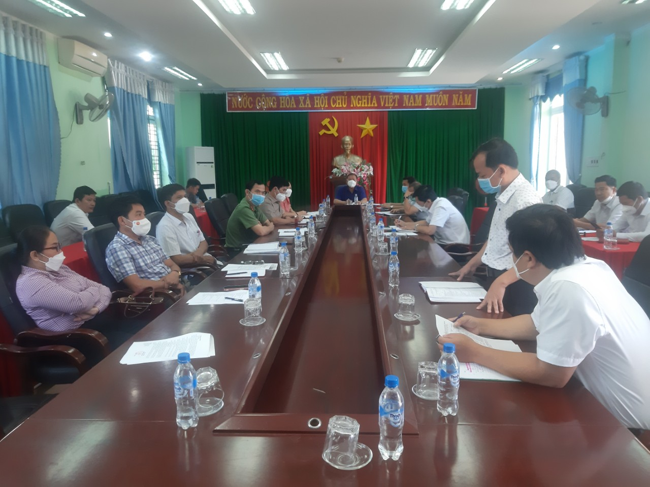 UBND huyện Trà Bồng tổ chức họp đánh giá công tác sơ bộ kết quả Đại hội thể dục thể thao cấp xã, thị trấn năm 2021-2022, tiến tới Đại hội thể dục thể thao cấp huyện năm 2022