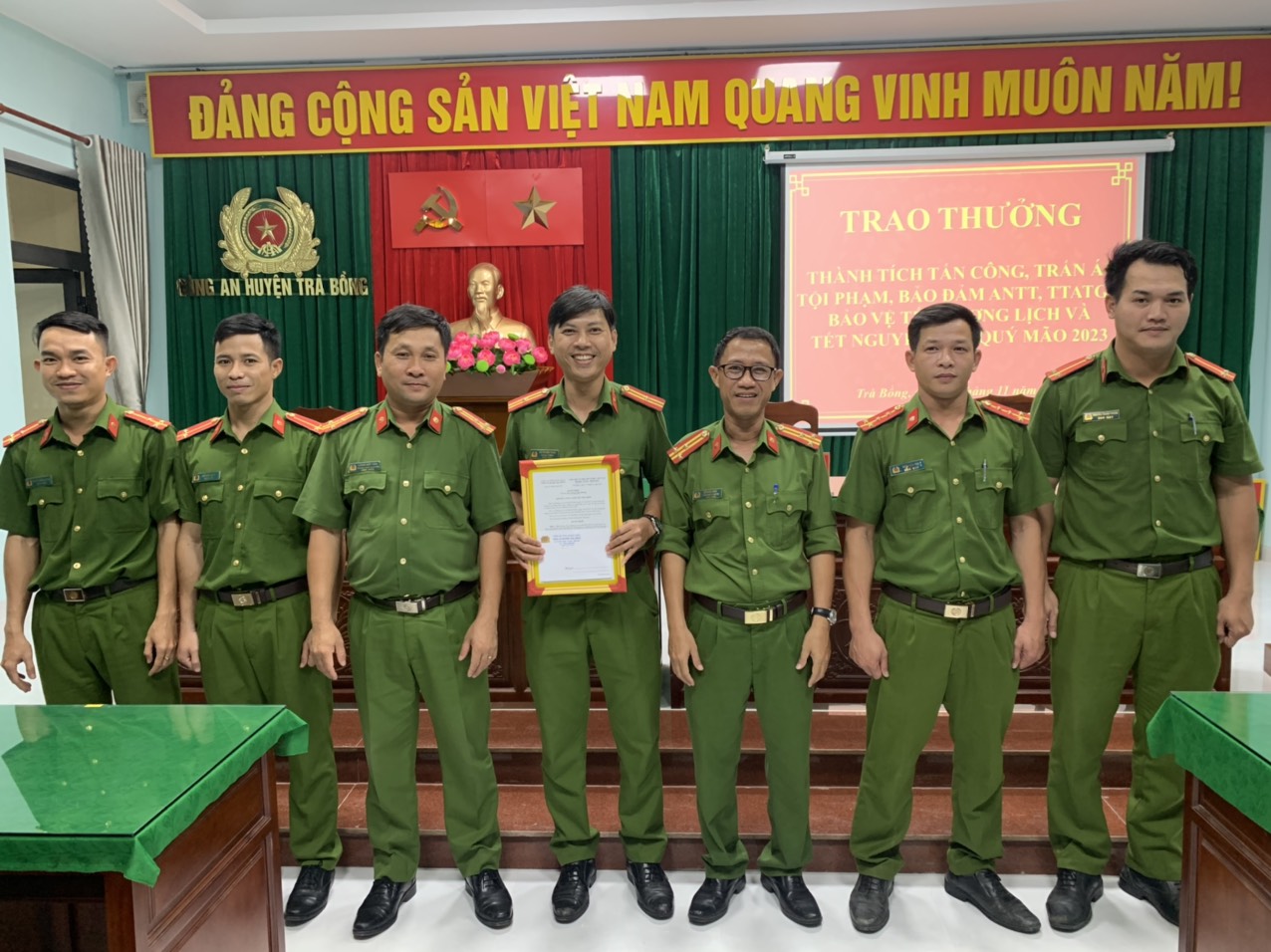 Công an huyện Trà Bồng lập công trong những ngày đầu thực hiện đợt cao điểm tấn công tội phạm.