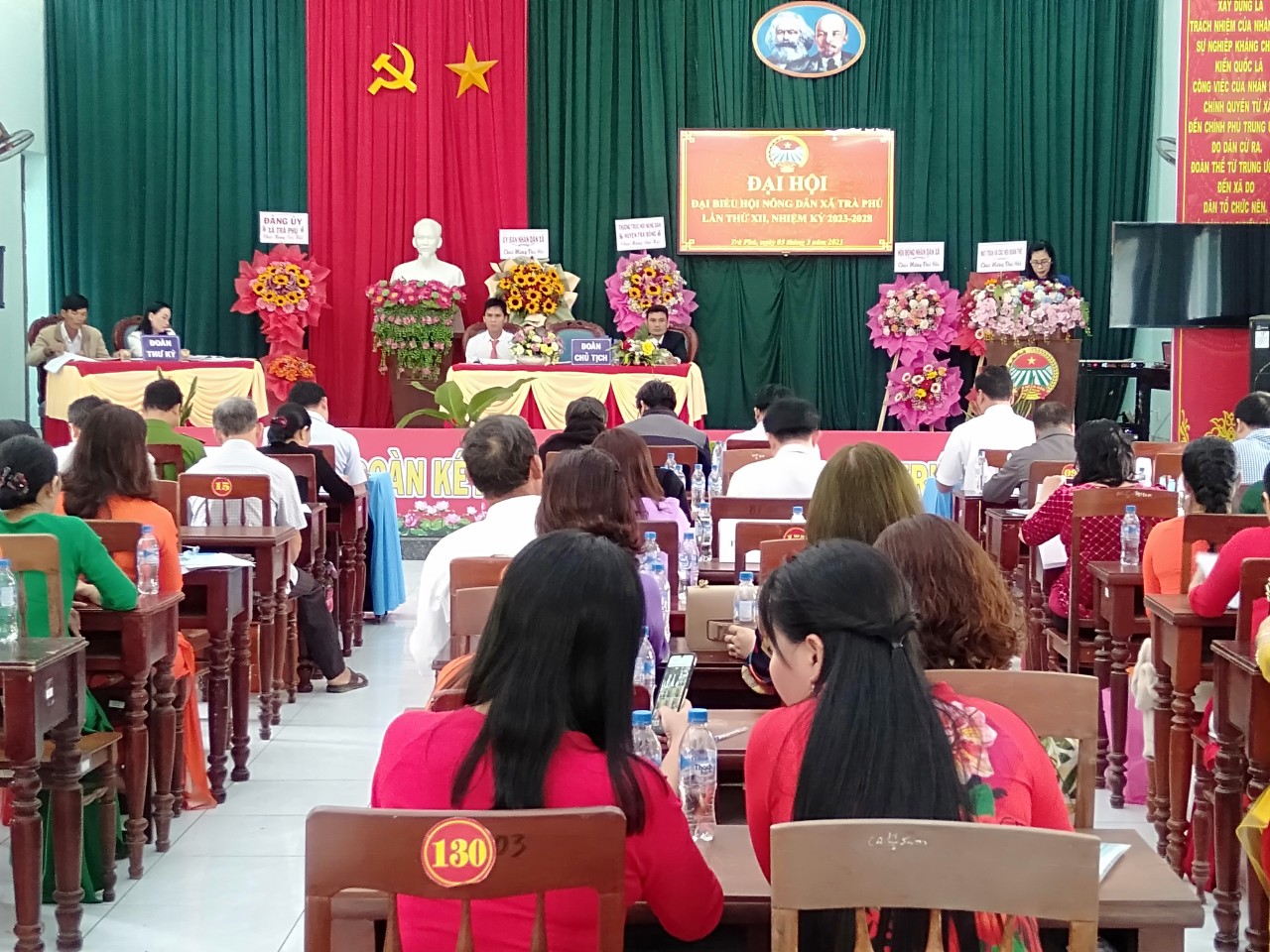 Đại hội Hội nông dân xã Trà Phú nhiệm kỳ 2023-2028