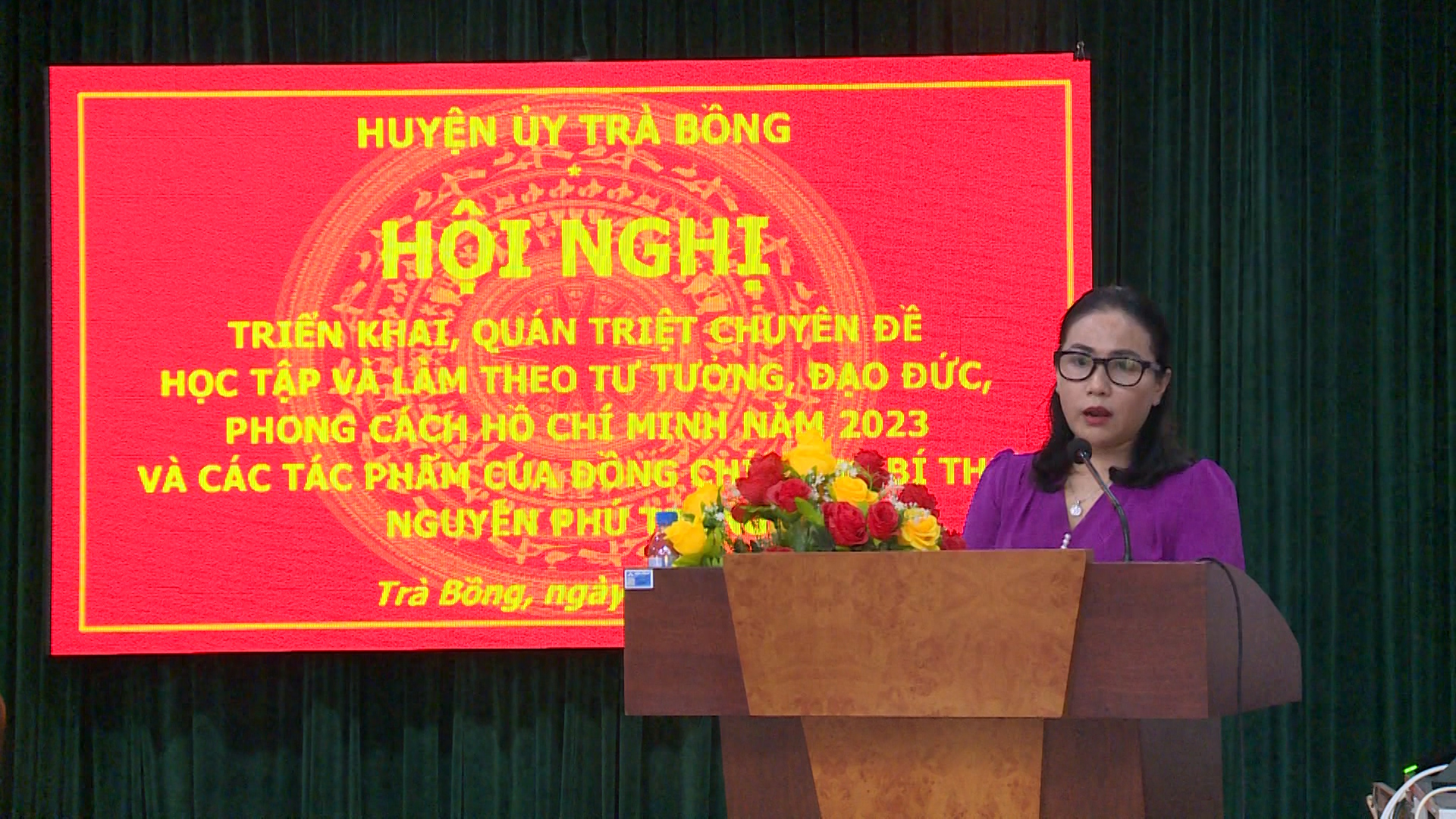 Huyện ủy Trà Bồng triển khai, quán triệt chuyên đề học tập và làm theo tư tưởng, đạo đức, phong cách Hồ Chí Minh và các tác phẩm của đồng chí Tổng Bí thư Nguyễn Phú Trọng.
