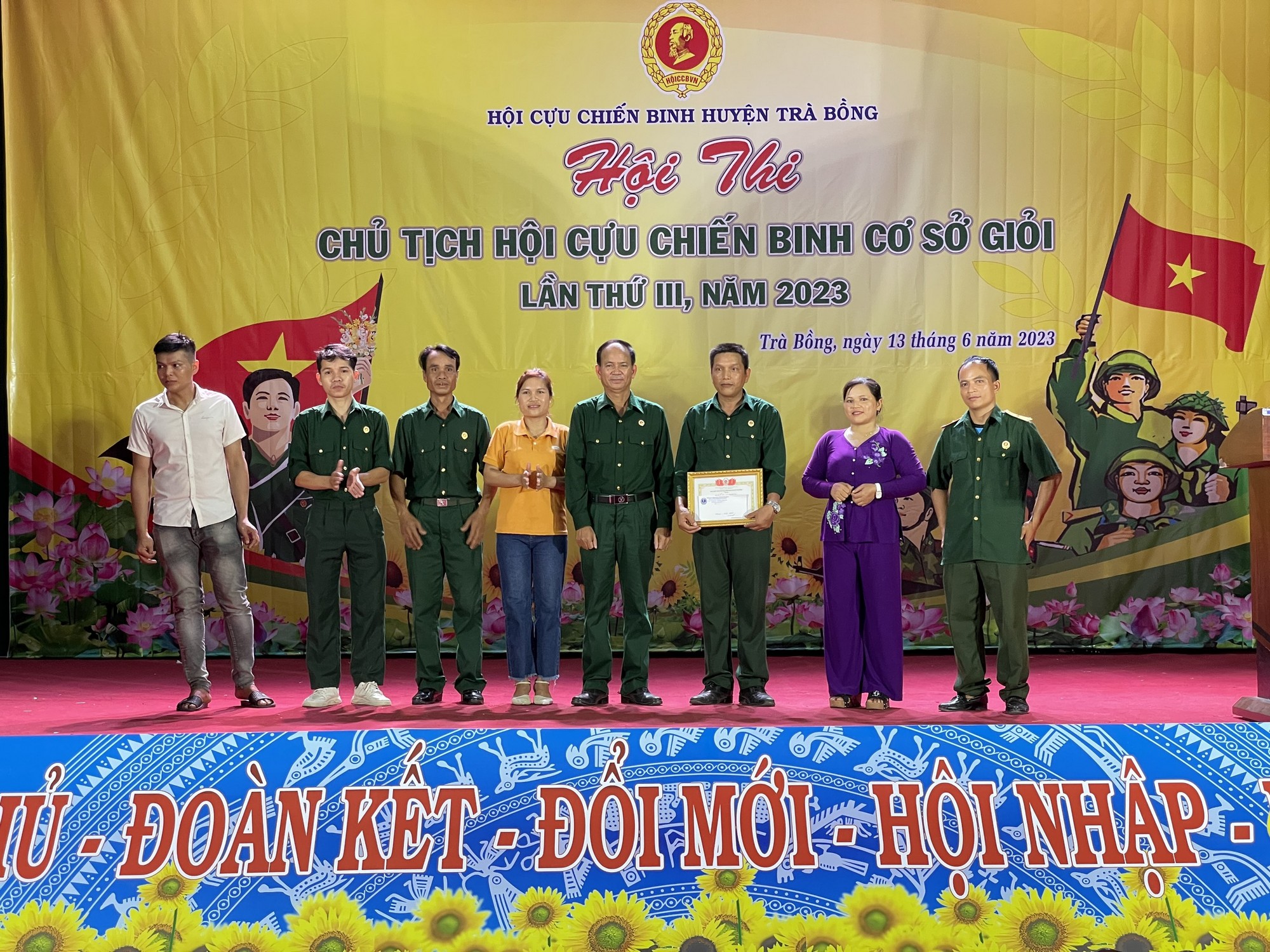 Trà Bồng tổ chức thành công hội thi Chủ tịch Hội Cựu chiến binh cơ sở giỏi lần thứ III, năm 2023