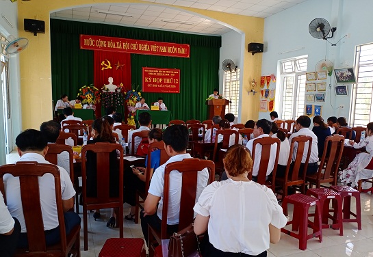 Hội đồng nhân dân thị trấn Trà Xuân tổ chức kỳ họp giữa năm 2020