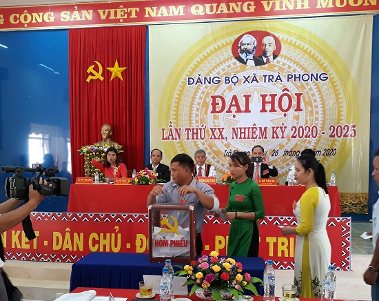 Đại hội Đảng bộ xã Trà Phong lần thứ XX, nhiệm kỳ 2020 - 2025