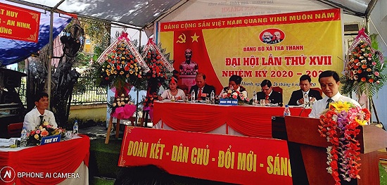 Đại hội Đảng bộ xã Trà Thanh lần thứ XVII, nhiệm kỳ 2020-2025