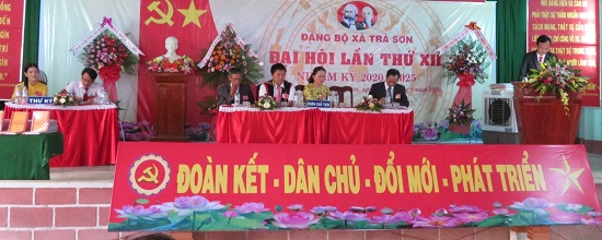 Đại hội Đảng bộ xã Trà Sơn lần thứ XII, nhiệm kì 2020-2025