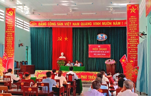UBMTTQ Việt Nam xã Trà Phú hội nghị sơ kết 6 tháng đầu năm 2020