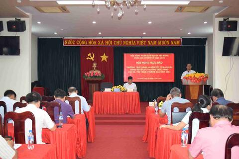 HỘI ĐỒNG NHÂN DÂN HUYỆN TRỰC BÁO 6 THÁNG ĐẦU NĂM