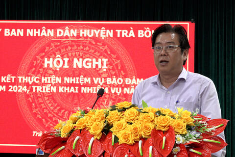 TRÀ BỒNG: HỘI NGHỊ TỔNG KẾT CÔNG TÁC BẢO ĐẢM TRẬT TỰ AN TOÀN GIAO THÔNG NĂM 2024