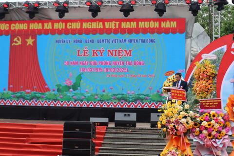 TRÀ BỒNG LONG TRỌNG TỔ CHỨC LỄ KỶ NIỆM 50 NĂM NGÀY GIẢI PHÓNG HUYỆN TRÀ BỒNG (18/3/1975-18/3/2025)