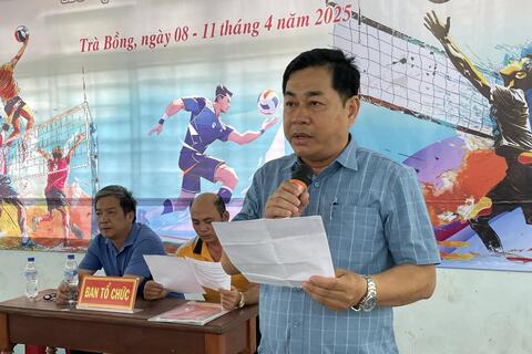 KHAI MẠC GIẢI BÓNG CHUYỀN NÔNG DÂN TRANH CÚP "BÔNG LÚA VÀNG" HUYỆN TRÀ BỒNG NĂM 2025