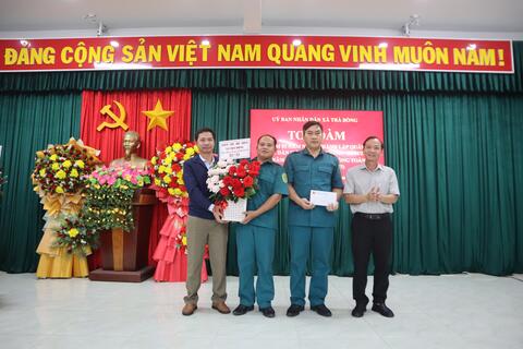 XÃ TRÀ BỒNG TỔ CHỨC TỌA ĐÀM KỶ NIỆM 81 NĂM NGÀY THÀNH LẬP QUÂN ĐỘI NHÂN DÂN VIỆT NAM VÀ 36 NĂM NGÀY HỘI QUỐC PHÒNG TOÀN DÂN