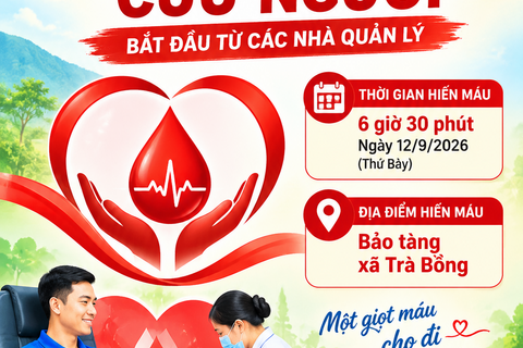 TRÀ BỒNG TÍCH CỰC HƯỞNG ỨNG PHONG TRÀO HIẾN MÁU TÌNH NGUYỆN NĂM 2026