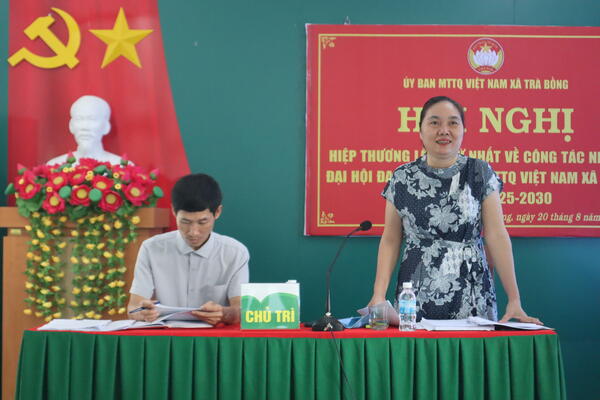 HỘI NGHỊ HIỆP THƯƠNG LẦN THỨ I VỀ CÔNG TÁC NHÂN SỰ ĐẠI HỘI ĐẠI BIỂU ỦY BAN MTTQ VIỆT NAM XÃ KHÓA I, NHIỆM KÌ 2025-2030.